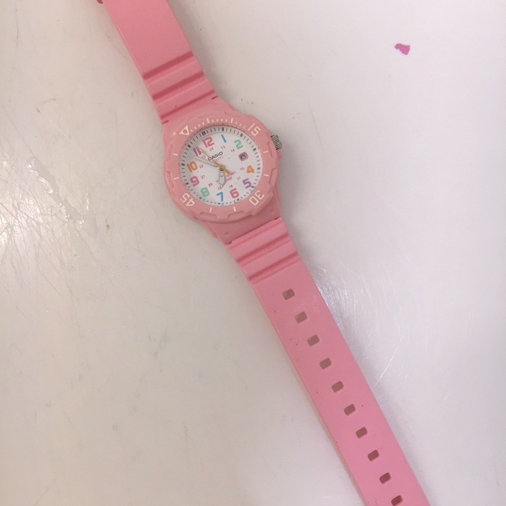 Cute Pink Pastel Casio Watch (Working Battery)